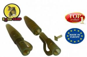 LEAD CLIP WITH TAIL RUBBER EXTRA CARP - 10KS