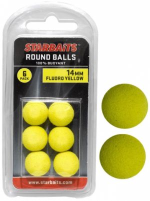 Round Balls 14mm žlutá (plovoucí kulička) 6ks