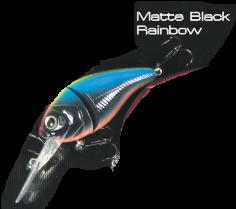 Profi Bass V Storm Crank Matt Black Rainbow Awa-Shima Lures 6cm